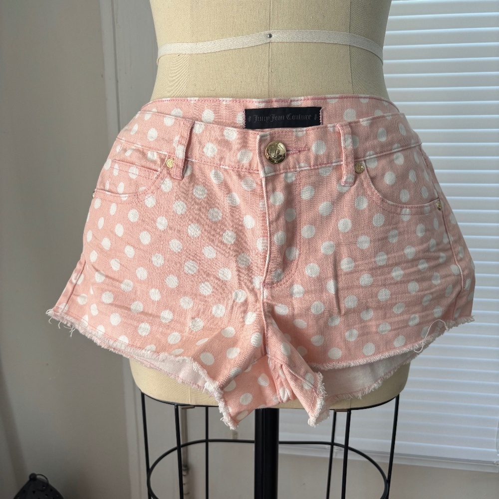Pink Polka Dot Short Shorts